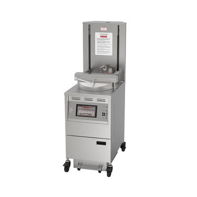 6HD eléctrico 12KW 380V 28L 6 bandeja de freír gran productividad redonda ascensor automático broaster fritar pollo a presión