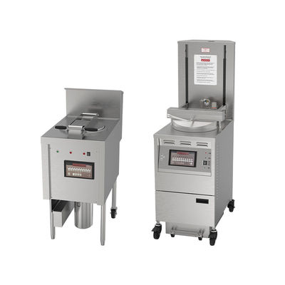 6HD eléctrico 12KW 380V 28L 6 bandeja de freír gran productividad redonda freidora de pollo a presión